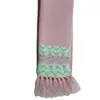 Bufanda Tejida Jacquard Unicolor Japonesa y Coreana con Colgante Decorativo de Borlas Acrílico Lana Artificial Juguete Bufanda Pequeña