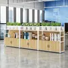 Armário divisória de escritório, armário de flores de ferro forjado com porta, armário de arquivos, estante de armazenamento para área de escritório, divisória de tela para estação de trabalho, armário baixo
