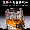 Vaso Grueso de Cristal para Licores con Superficie en Forma de Diamante, Vaso para Whisky para Uso Doméstico, Adecuado para Beber Aguardiente Blanco y Licores Fuertes, Copa de Vidrio Específica para Bar