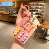 Llavero de Bola de Rompecabezas Circular para Alivio del Estrés Creativo Lindo Dibujo Animado Juguete Huarongdao Colgante para Mochila de Estudiante Pequeño Regalo