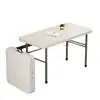 Mesa plegable, mesa portátil para puesto exterior, mesa larga para alquiler de casa, mesa de estudio, mesa y sillas de comedor, mesa de ordenador de oficina