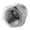 Tuerca de tapa de acero inoxidable 304 Tuerca decorativa Tuerca semiesférica Tipo de cabeza hexagonal Tuerca integrada M3M4M20