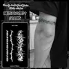 Adesivos de Tatuagem Estilo Geométrico Linha Casual para Homens e Mulheres Tatuagem de Braço à Prova d'Água Duradoura Adesivos de Alta Qualidade à Base de Ervas Não Refletivos