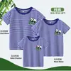 Vestido Especial de Família Camiseta de Algodão de Manga Curta Família de Três Quatro Vestido de Família Camiseta Casual Verão Novo Estilo