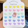 Manicure em Resina Coração Estéreo Rosa Joias para Unhas DIY Brincos Capa de Celular Acessórios de Unha Vestíveis