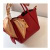 Bolsa de Casamento Vermelha Feminina Noiva Bolsa de Casamento 2025 Nova Nicho High-End Bolsa de Ombro Transversal Cesta de Legumes Bolsa de Balde