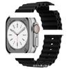 Aplicable a iwatch1-8 generación correa de doble hebilla marina Correa de reloj de silicona marina Correa de reloj marina de silicona Apple