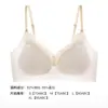 Sutiã de Renda Francesa com Bojo Triângulo para Mulheres Fino Push-up Seios Pequenos Lingerie Sexy Liquidação Fora de Época