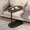 Mesa Lateral Móvil Lista para Usar para Sala de Estar, Sofá, Dormitorio, Mesita de Noche, Mesa Redonda Sencilla, Almacenamiento para Balcón, Mesa de Té Pequeña