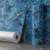 Panel de Panel de Azulejo de Espuma Gruesa Mármol Artificial CTZS Piedra de Mármol con Veta Dorada Brillante Rollo de Pared Autoadhesivo Estilo Continental Moderno Impermeable Anti-Rayaduras Anti-Moho Para Baño Área de Ducha Sala de Estar Pared de Acento Hogar DIY Remodelación 60cmx3m