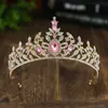 Coroa de Noiva Europeia e Americana Transfronteiriça Tiara Festa de Aniversário Faixa de Cabeça de Liga Pedras Strass Rainha Acessórios de Cabelo Coroa para Vestido de Casamento