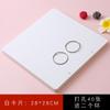 6BVQ Cartão Branco Rígido Mensagem em Branco Cartão com Palavras em Inglês Quadrado Manuscrito DIY Graffiti Cartão Pequeno Branco