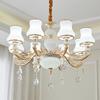 Lámpara de sala de estar minimalista moderna candelabro europeo simple elegante lámpara para comedor dormitorio hogar iluminación LED lámpara de habitación de celebridad de Internet
