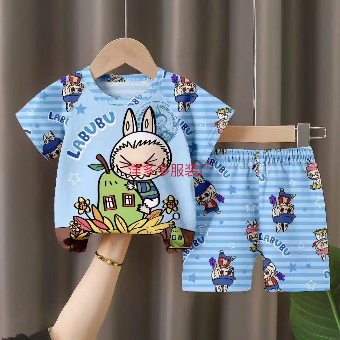 短套 条纹蓝