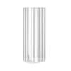 Jarrón Decorativo de Vidrio Transparente Estilo Nórdico Ins para Sala de Estar Adorno Creativo Jarrón de Rayas Verticales para Flores Secas y Arreglos Hidropónicos
