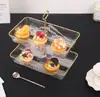 Nueva Entrada Lujo Plato de Frutas Sala de Estar Hogar Mesa de Café Nuevo Plato de Dulces Bandeja para Pasteles Rack de Adornos para Bocadillos Postre