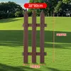 Valla Exterior de Plástico PVC para Jardinería Valla Blanca Decoración Patio Jardín Proyecto Valla de Invernadero Comunidad Valla de Arborización