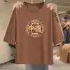 Retirada de balcão última remessa marca grande comércio exterior camiseta feminina manga sete-quartos manga curta solta roupa íntima top modelador