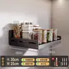 Prateleira de Armazenamento para Cozinha, Prateleira para Micro-ondas Montada na Parede Sem Furos, Prateleira Multifuncional Doméstica para Armazenamento de Temperos