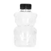 Botellas de Bebida Personalizadas, Transparentes de Plástico PET, Vasos de Jugo de Oso Lindos y Modernos, Botellas Desechables Lindas de Oso Violento para Té de Leche