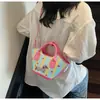 Bolso de Hombro Cruzado para Mujer 2025 Bolso Nuevo Diseño Coreano de Nicho Bolso tipo Satchel Cachorro de Dibujos Animados Bolso Cubo