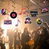 Decoração de Festa de Aniversário Disco Transfronteiriça Espiral Tag Disco Retrô Vinil Pendente Espiral