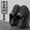 Zuecos de conducir para hombre, nuevo estilo verano 2026, suela gruesa con textura 3D, antideslizantes, resistentes al desgaste, sandalias casuales de playa para uso en exteriores