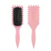 Pente Massageador de Penteado para Cabelos Cacheados Saltitantes Transfronteiriço Palha de Trigo Doméstico Cerdas de Onda Grande Bolsa de Ar Pente para Cabelo
