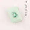 Estojo de Lentes de Contato para Miopia Desenho Makaron Celebridade da Internet Beleza Simples Lente de Contato Estojo Portátil Duplo com Clipe Ventosa Estojo de Cuidados