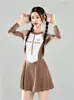 Maiô Peça Única Manga Longa Estilo Novo 2026 para Mulheres, Estilo Saia Color Block, Emagrecedor, Esconde Imperfeições, Brincadeiras na Água da Praia, Resort de Águas Termais, Roupa de Banho