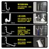 Accesorios para Tablero Perforado Ganchos Decorativos Ranura Larga Estante de Almacenamiento Universal Montaje en Pared Sin Taladro Estante de Exhibición de Almacenamiento de Escritorio