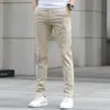 Pantalones casuales para hombre para el trabajo rectos holgados otoño nuevo otoño algodón elástico pantalones de vestir pantalones de traje primavera y otoño