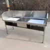 Mesa de Corte Comercial Frango Pato Mesa de Abate Aquático Comercial Aço Inoxidável Peixe Matança Mesa Mercado de Vegetais Extra Grossa Salada de Frutas