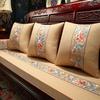 Cojín de Sofá de Secuoya Estilo Chino, Muebles Nuevos de Madera Maciza Estilo Chino, Colchón Luohan, Esponja de Látex de Palma de Coco, Antideslizante, Extraíble y Lavable