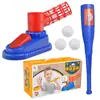 Lançador de beisebol infantil transfronteiriço brinquedo catapulta de pressão controle remoto elétrico tee treinamento de beisebol esportes
