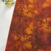 Tendencia Nacional Tela de Seda Xiangyun de Tres Colores Brillantes Color Jade con Patrones Estampados para Vestidos Cheongsam y Ropa de Mujer