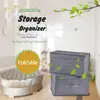Caja de Almacenamiento de Tela de Algodón para Ropa Plegable Grande para Artículos Varios Ropa Extra Grande Caja de Almacenamiento