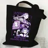 Bolso de Hombro Versátil Diario para Estudiante con Estampado de Dibujos Animados Anime Moda Transfronteriza Bolso de Lona Portátil de Gran Capacidad