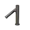 Grifo Monomando Frío para Lavabo Acero Inoxidable 304 Lavabo Cerámico Lavabo Agujero Único Grifo Cuatro Puntos Universal