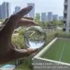 Fabricante de Enfeites de Bola de Cristal Transparente, Artesanato com Base, Presentes, Lembrancinhas para Venda por Atacado de Feng Shui, Presentes de Feriado Gravados