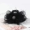 Nuevo Clip Pinza Agarrador de Plumas de Cisne Negro Elegante Elegante Clip Tiburón Lujo Ligero Alto Sentido Pinza para el Cabello Pinza para la Parte Trasera de la Cabeza Accesorios para el Cabello