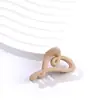 Clip de Agarre Medio Trenzado de Amor Frosty de 4.5 cm Clip Lateral Simple Todo Fósforo Transfronterizo Más Vendido Clip de Tiburón para Cola de Caballo Alta