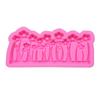 Molde de Silicone Flores e Flores Molde de Chocolate Molde para Bolo DIY Molde para Decoração de Bolo Fondant
