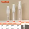 Botella de Vidrio con Atomizador Mini de Alta Gama de 3 ml, Botella Vacía Portátil Rellenable para Muestras con Hidratación Tipo Pulsador