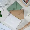 Envelopes de Papel Kraft Espessado Envelopes Kraft Papel Kraft Espesso Dourado Arroz Branco Perolado Dourado Impressão Colorida Estampagem a Quente Convites Cartões de Casamento