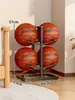 Estante de almacenamiento para baloncesto para uso doméstico, estante simple de varias capas para guardar balones de fútbol y voleibol para niños