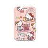 Tarjeta de estudiante del campus Sanrio kt cat, juego de tarjetas de comida, autobús, Yangchengtong, control de acceso, tarjeta de trabajo, estuche protector, juego de tarjetas con cordón