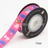 Cinta impresa de color para pastel de 16 mm, lunares, hilo de dibujos animados, cincha, accesorios para el cabello DIY, 10 yardas/Rollo