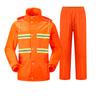 Impermeable Protector Reflectante de Doble Grosor al Por Mayor Unidad Tráfico Carreteras Protección Laboral Impermeable Impermeable Impermeable Conjunto Dividido