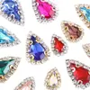 Hebilla de Cristal con Strass de Gota de Agua con Cadena de Garras Únicas para Decoración de Ropa Cosida a Mano DIY